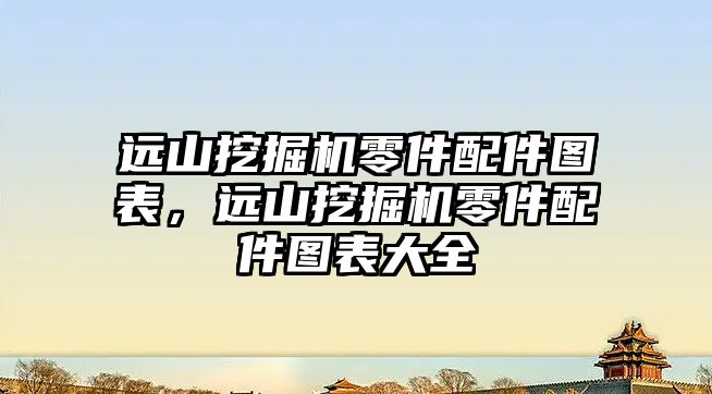 遠山挖掘機零件配件圖表，遠山挖掘機零件配件圖表大全