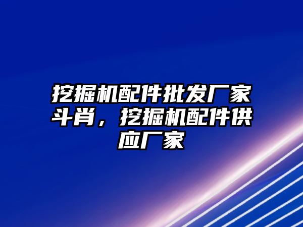 挖掘機配件批發(fā)廠家斗肖，挖掘機配件供應(yīng)廠家