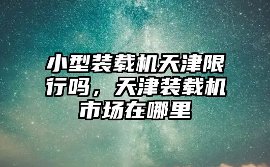 小型裝載機天津限行嗎，天津裝載機市場在哪里