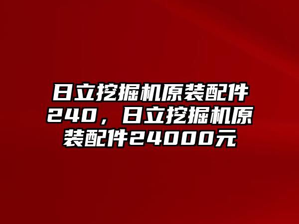 日立挖掘機(jī)原裝配件240，日立挖掘機(jī)原裝配件24000元