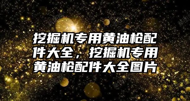 挖掘機專用黃油槍配件大全，挖掘機專用黃油槍配件大全圖片