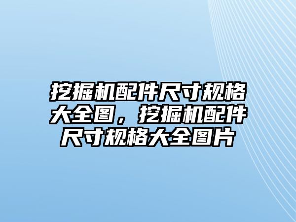 挖掘機(jī)配件尺寸規(guī)格大全圖，挖掘機(jī)配件尺寸規(guī)格大全圖片