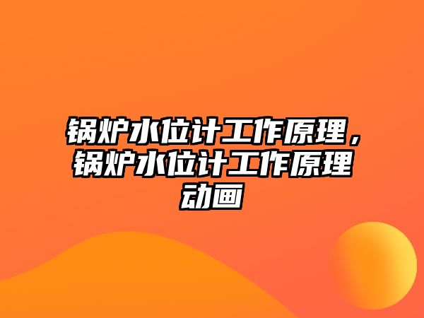 鍋爐水位計工作原理，鍋爐水位計工作原理動畫