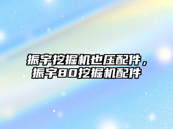 振宇挖掘機(jī)也壓配件，振宇80挖掘機(jī)配件