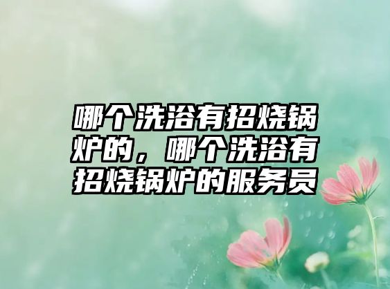 哪個洗浴有招燒鍋爐的，哪個洗浴有招燒鍋爐的服務(wù)員