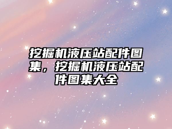 挖掘機液壓站配件圖集，挖掘機液壓站配件圖集大全