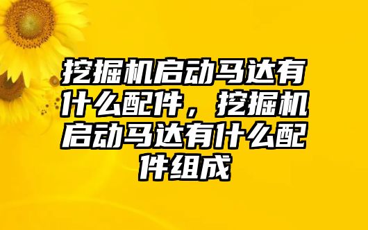 挖掘機啟動馬達有什么配件，挖掘機啟動馬達有什么配件組成