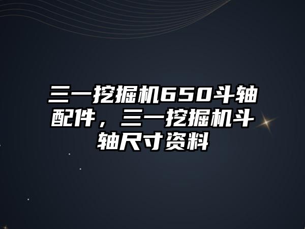 三一挖掘機(jī)650斗軸配件，三一挖掘機(jī)斗軸尺寸資料