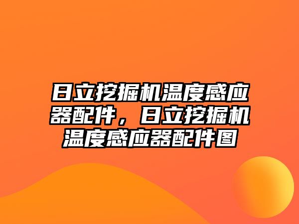 日立挖掘機溫度感應器配件，日立挖掘機溫度感應器配件圖