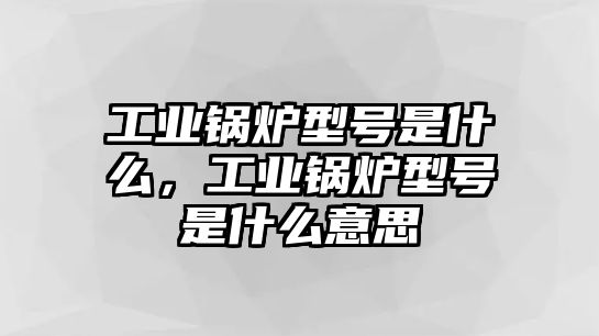 工業(yè)鍋爐型號(hào)是什么，工業(yè)鍋爐型號(hào)是什么意思