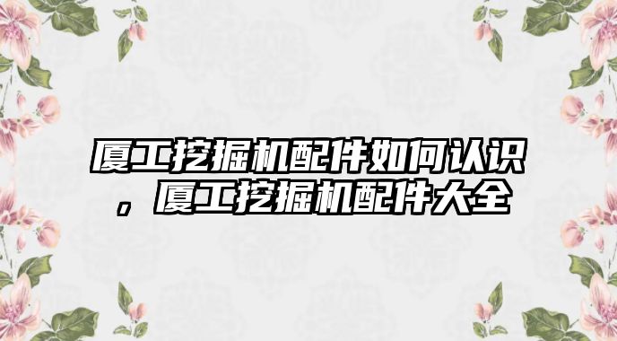 廈工挖掘機(jī)配件如何認(rèn)識，廈工挖掘機(jī)配件大全