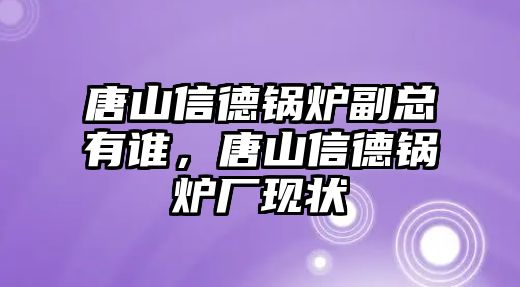 唐山信德鍋爐副總有誰(shuí)，唐山信德鍋爐廠現(xiàn)狀