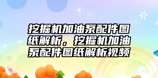 挖掘機(jī)加油泵配件圖紙解析，挖掘機(jī)加油泵配件圖紙解析視頻