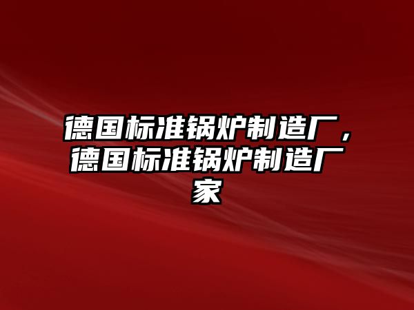 德國標準鍋爐制造廠，德國標準鍋爐制造廠家