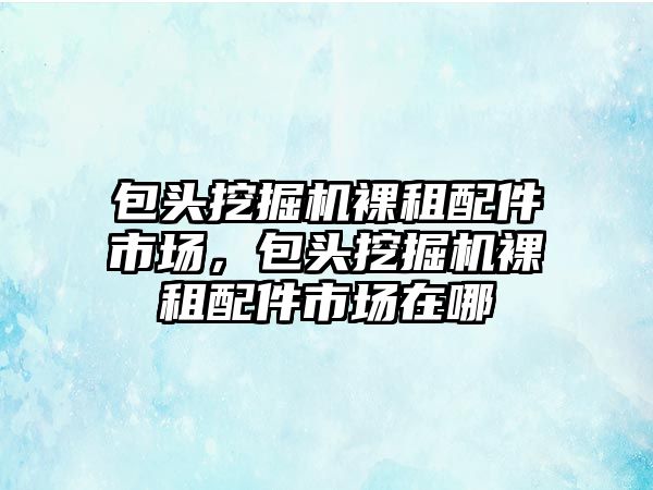 包頭挖掘機裸租配件市場，包頭挖掘機裸租配件市場在哪