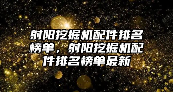 射陽挖掘機(jī)配件排名榜單，射陽挖掘機(jī)配件排名榜單最新