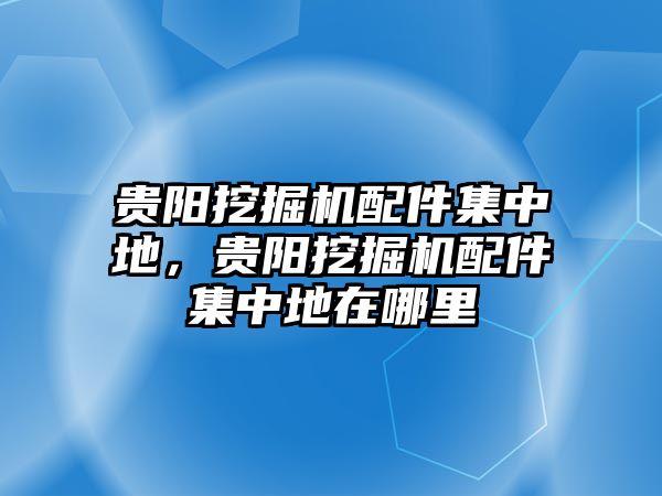 貴陽挖掘機(jī)配件集中地，貴陽挖掘機(jī)配件集中地在哪里