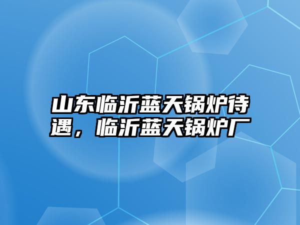 山東臨沂藍(lán)天鍋爐待遇，臨沂藍(lán)天鍋爐廠