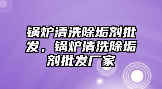 鍋爐清洗除垢劑批發(fā)，鍋爐清洗除垢劑批發(fā)廠家