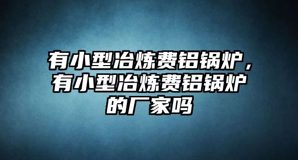 有小型冶煉費(fèi)鋁鍋爐，有小型冶煉費(fèi)鋁鍋爐的廠家嗎