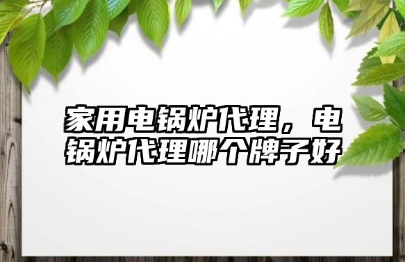 家用電鍋爐代理，電鍋爐代理哪個牌子好