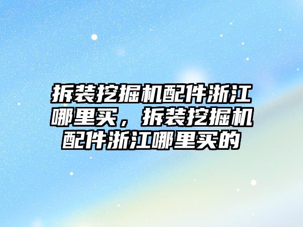 拆裝挖掘機(jī)配件浙江哪里買，拆裝挖掘機(jī)配件浙江哪里買的