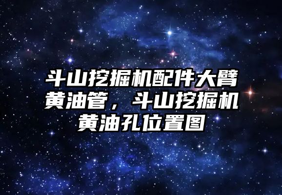 斗山挖掘機配件大臂黃油管，斗山挖掘機黃油孔位置圖