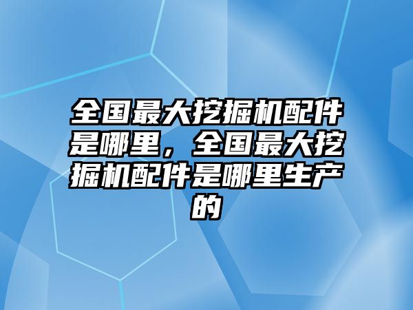 全國最大挖掘機配件是哪里，全國最大挖掘機配件是哪里生產的