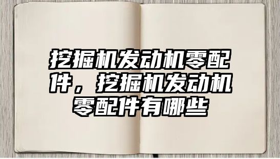 挖掘機發(fā)動機零配件，挖掘機發(fā)動機零配件有哪些