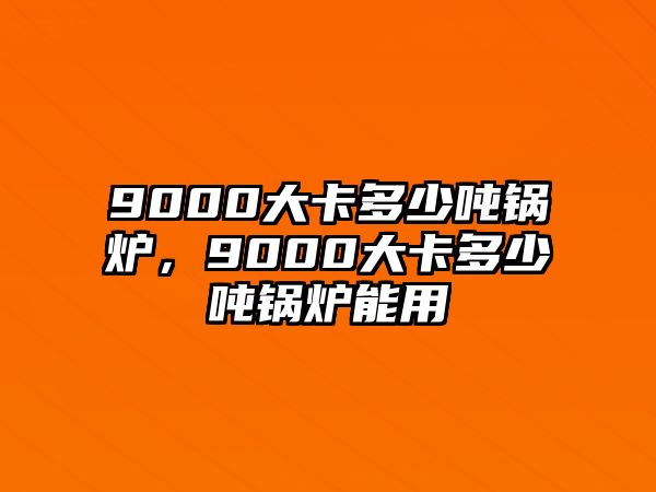 9000大卡多少噸鍋爐，9000大卡多少噸鍋爐能用