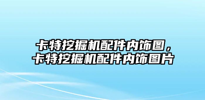 卡特挖掘機配件內飾圖，卡特挖掘機配件內飾圖片