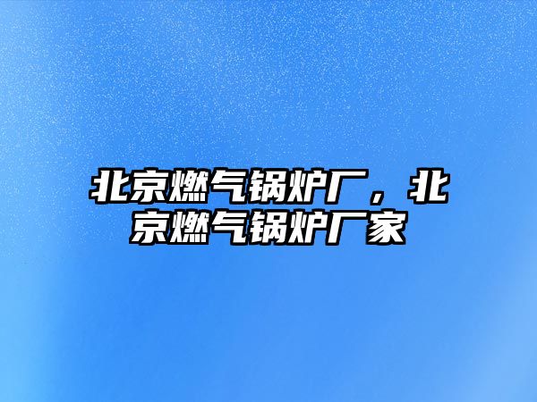 北京燃?xì)忮仩t廠，北京燃?xì)忮仩t廠家