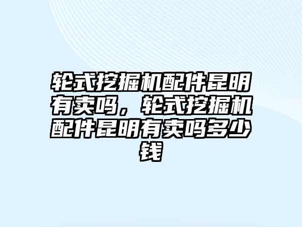 輪式挖掘機(jī)配件昆明有賣嗎，輪式挖掘機(jī)配件昆明有賣嗎多少錢