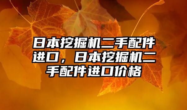 日本挖掘機二手配件進口，日本挖掘機二手配件進口價格