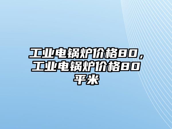 工業(yè)電鍋爐價(jià)格80，工業(yè)電鍋爐價(jià)格80平米