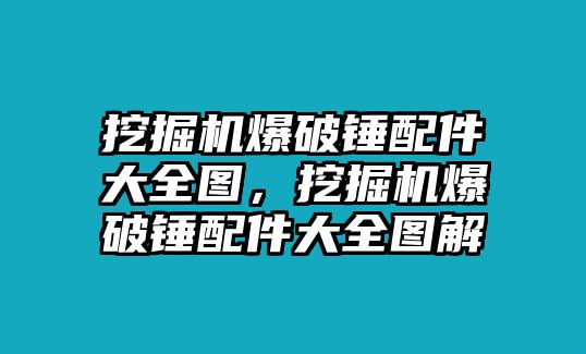 挖掘機(jī)爆破錘配件大全圖，挖掘機(jī)爆破錘配件大全圖解