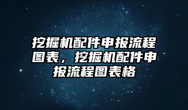 挖掘機配件申報流程圖表，挖掘機配件申報流程圖表格