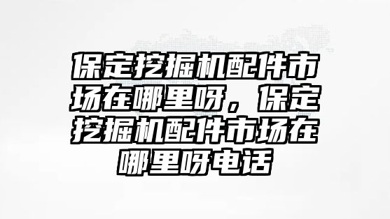 保定挖掘機(jī)配件市場在哪里呀，保定挖掘機(jī)配件市場在哪里呀電話