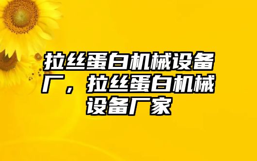 拉絲蛋白機(jī)械設(shè)備廠，拉絲蛋白機(jī)械設(shè)備廠家