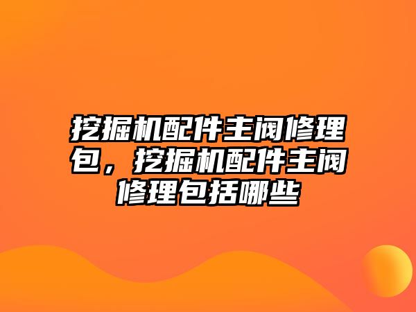 挖掘機(jī)配件主閥修理包，挖掘機(jī)配件主閥修理包括哪些