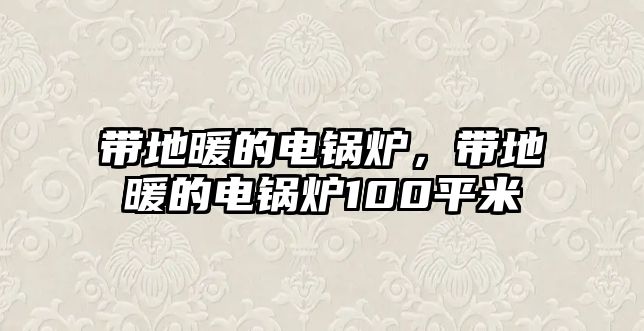 帶地暖的電鍋爐，帶地暖的電鍋爐100平米