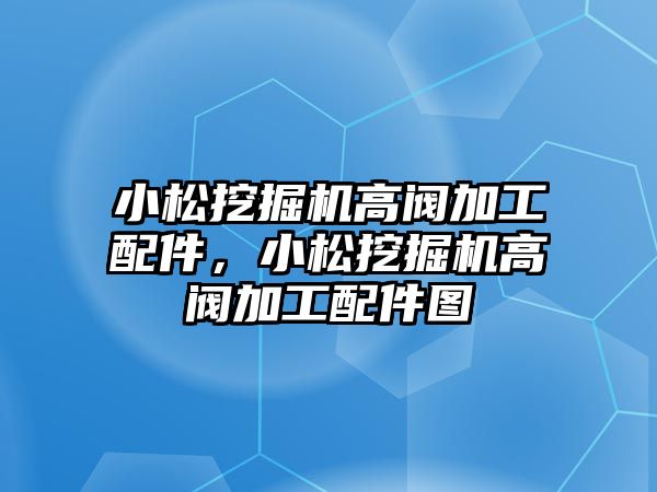 小松挖掘機(jī)高閥加工配件，小松挖掘機(jī)高閥加工配件圖