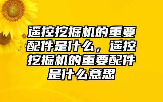 遙控挖掘機(jī)的重要配件是什么，遙控挖掘機(jī)的重要配件是什么意思