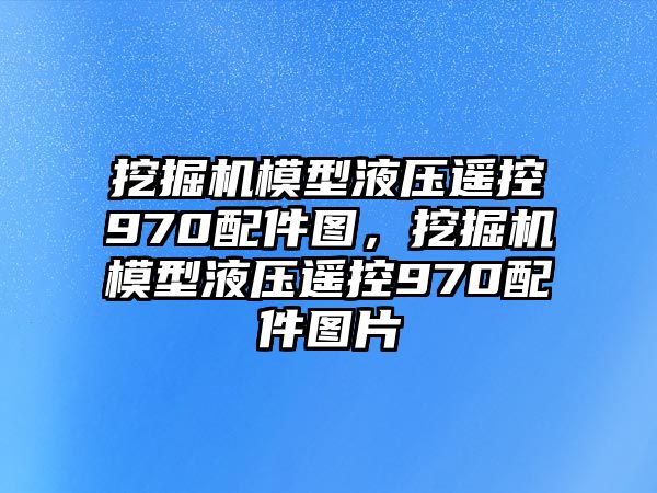 挖掘機模型液壓遙控970配件圖，挖掘機模型液壓遙控970配件圖片