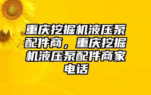 重慶挖掘機(jī)液壓泵配件商，重慶挖掘機(jī)液壓泵配件商家電話