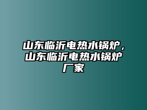 山東臨沂電熱水鍋爐，山東臨沂電熱水鍋爐廠家