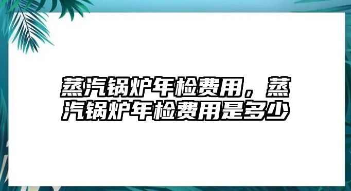 蒸汽鍋爐年檢費(fèi)用，蒸汽鍋爐年檢費(fèi)用是多少