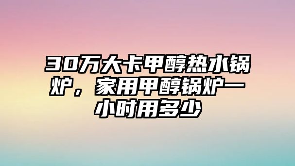 30萬大卡甲醇熱水鍋爐，家用甲醇鍋爐一小時(shí)用多少