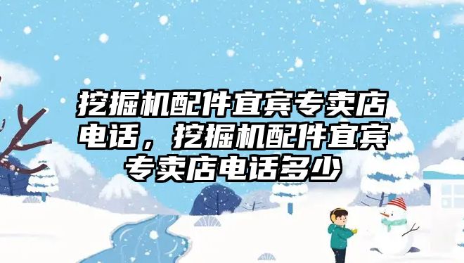 挖掘機配件宜賓專賣店電話，挖掘機配件宜賓專賣店電話多少