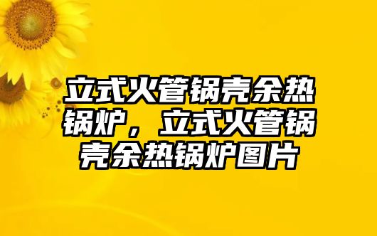 立式火管鍋殼余熱鍋爐，立式火管鍋殼余熱鍋爐圖片